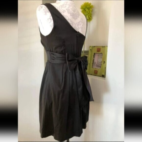 Vintage Y2K Black Satin Mini Dress Size 4 Women's - Picture 7 of 12